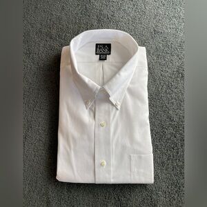 JOS. A. BANKS - Crisp white dress shirt NEW with tag, NEVER WORN!